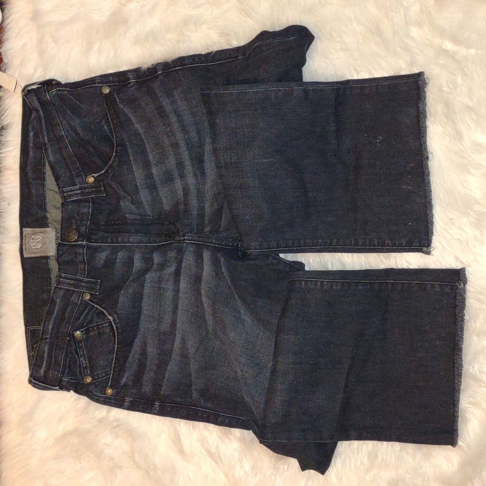 ROCK& REPUBLIC Henlee Boot Cut Frayed Bottom Jeans - Picture 6 of 11